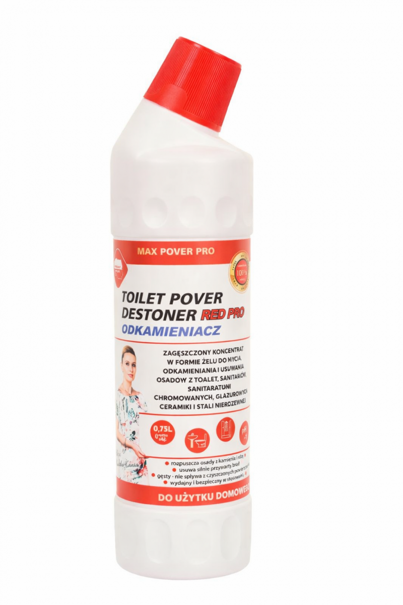 ODKAMIENIACZ DESTONER ŻEL WC RED 750 ML